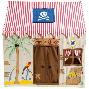 Piratenspielzelt Klein + Floor Quilt – Win Green